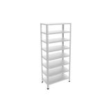 Rafburada 8 Katlı Galvaniz Çelik Raf - Depo, Arşiv, Kiler, Dosya, Market Rafı - 31x75 cm-100 cm-1.00 mm