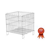 Rafburada Katlanır Havuz Sepet - Krom ve Galvaniz Kaplı Havuz Sepet-40x50 cm