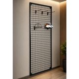 Rafburada Sık Telli Tel Raf - Tel Pano Stand, Duvar Askılığı - 60x150 cm - 60 x 150 cm