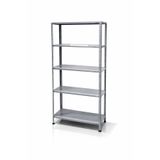 RAFÇI 5 Katlı Çelik Raf 43x93 cm Galvaniz Çelik | Depo Kiler Ofis Arşiv Raf Sistemi