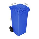 Rafçızade Çöp Kovası 120 lt Plastik Mavi