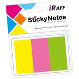 Raff Neon 300 Yaprak Yapışkanlı Not Kağıdı 3 Renk ( 25 mm * 75 Mm) - Çok Renkli - Boyut - Post-it