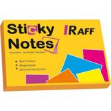 Raff Neon Turuncu Yapışkanlı Not Kağıdı ( 75 mm x 50 Mm) - Boyut - Post-it
