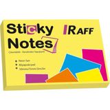 Raff Sarı Yapışkanlı Not Kağıdı ( 75 mm x 50 Mm) - Boyut - Post-it