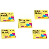Raff Yapışkanlı Not Kağıdı ( 75 mm x 50 Mm) Sarı ( 5 Adet ) - Post-it - Boyut