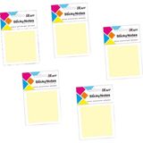 Raff Yapışkanlı Not Kağıdı ( 75 mm x 75 Mm) Pastel Sarı ( 5 Adet ) - Post-it - Boyut