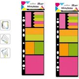 Raff Yapışkanlı Not Kağıdı Neon Organizer 25 Sayfa ( 2 Adet ) - 1 Çift - Çok Renkli