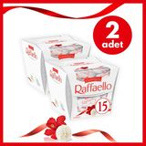 Raffaello Bademli Çikolata 15'li - 2 Adet Hafif ve Rafine Lezzet Sunar - 300 gr