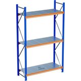 Raffar 3 Katlı Endüstriyel Depo Raf Sistemi – Hafif Yük Rafı - Çok Renkli - 80x90xH250CM