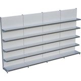 Raffar Beyaz Metal 5 Katlı 4'lü Birleşik Katlı Market Raf Sistemi | Market Rafı | G360CM Yükseklik H220 Cm| - Siyah - ölçü