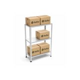 Raffar Galvaniz 3 Katlı Arşiv Raf Sistemi - Çelik Raf - Metal Raf 31x60xH150CM