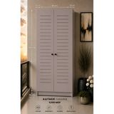 Rafineri Tasarım FLOWER DOLAP,ÇOK AMAÇLI KOMBİ DOLABI,BALKON DOLABI,KİLER DOLABI 60 cm - Antrasit - Koyu Gri