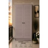 Rafineri Tasarım FLOWER DOLAP,ÇOK AMAÇLI KOMBİ DOLABI,BALKON DOLABI,KİLER DOLABI 80 cm - Antrasit - Koyu Gri