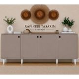 Rafineri Tasarım Vira Konsol Dolap,tv Ünitesi,salon Dolabı,antre Dolap %100 Mdf - Gri