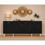 Rafineri Tasarım Vira Konsol Dolap,tv Ünitesi,salon Dolabı,antre Dolap %100 Mdf - Siyah