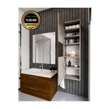 rafineritasarım LİSA Banyo Dolabı Duvara Monte Raflı MDF