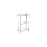 Rafistan 3 Katlı Galvaniz Çelik Raf 31x93x200 cm - Depo, Arşiv, Kiler, Dosya, Market Rafı - Gri