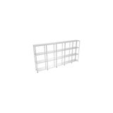 Rafistan 4 Katlı Galvaniz Çelik Raf 31x465x200 cm - Depo, Arşiv, Kiler, Dosya, Market Rafı - Gri