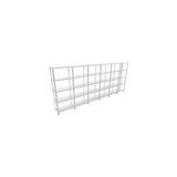 Rafistan 5 Katlı Galvaniz Çelik Raf 43x450x150 cm - Depo, Arşiv, Kiler, Dosya, Market Rafı - Gri