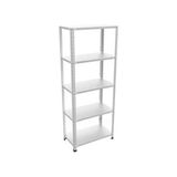 Rafistan 5 Katlı Galvaniz Çelik Raf 43x93x200 cm - Depo, Arşiv, Kiler, Dosya, Market Rafı - Gri