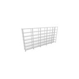 Rafistan 7 Katlı Galvaniz Çelik Raf 43x465x150 cm - Depo, Arşiv, Kiler, Dosya, Market Rafı - Gri