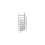 Rafistan 9 Katlı Galvaniz Çelik Raf 31x75x200 cm - Depo, Arşiv, Kiler, Dosya, Market Rafı - 0.70 mm - Gri