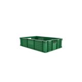 RAFISTE Plastik Sebze Meyve Kasası 40x60x15 cm - 26.4 Lt Delikli Market Manav Tipi İstiflenebilir Taşıma Kutusu, 15 kg