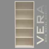 Raflı Çelik Dosya Dolabı Kütüphane Kapısız 80X50x195 Raflı Metal Dolap Ofis Dolapları Arşiv , Garaj , Bahçe , Kiler , Ba