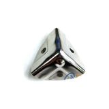 Raftan Topla Dekoratif, Kutu, Sandık Köşesi - 35X22 Mm, Küçük, Nikel, 100 Adet