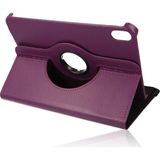 Raftan Topla Ipad Mini 6 Kılıf 360 Tablet Deri Kılıf - Mürdüm
