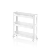 RAFTY 3 KATLI TEKERLEKLİ SEPET ORGANİZER DÜZENLEYİCİ RAF ÜNİTESİ 465X145X480MM (5477)