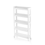 Rafty 5 Katlı Tekerlekli Sepet Organizer Düzenleyici Raf Ünitesi 465X145x850mm (5433)