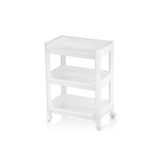 RAFTY GENİŞ 3 KATLI TEKERLEKLİ SEPET ORGANİZER DÜZENLEYİCİ RAF ÜNİTESİ 352X220X480MM (4887