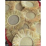 Rafya Supla 6 Adet - 10 x 50 cm - Ahşap