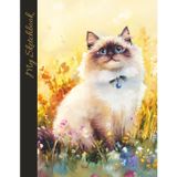 Ragdoll Cat Blank Sketchbook: Notebook for Drawing, Writing, Sketching, Doodling, and Journaling for Kids, Teens, and Adults