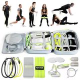 Rage Fitness Ex Kit 9'U 1 Arada Spor Salonu Çantalı - Kolları Ile Germe, Ganimet Ve Direnç Bantları, Kapı Çapası - Seyahat, Ofis Ve Evde Egzersiz Ekipmanları Egzersiz, Yoga Ve Fitness Için Ev Spor