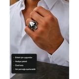Ragnar Void Skull Ring Tırnak Detaylı Özgün Kafatası Yüzük