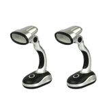 Ragyzity Led Masa Lambası, 12 Ampul LED Taşınabilir Masa Lambası Powered Pil Masa Lambası, Bilgisayar Başucu Masa Kamp Işığı, Parlak Pille Çalışan Masa Lambası Çalışma Okuma Işığı (2 ADET)