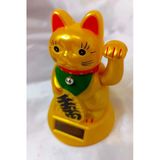 Rahan Maneki Neko Feng Shui Bereket Şans Mutluluk Çağıran Şans Kedisi Solar Panelli Hareketli Pati Maneki