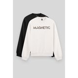 Rahat Form O Yaka 2li Paket Siyah-Ekru Erkek Sweatshirt - 88020