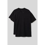 Rahat Form O Yaka 2li Paket Siyah Erkek T-Shirt - 88495