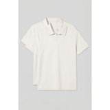 Rahat Form Polo Yaka 2li Paket Ekru Erkek T-Shirt - 88496 - 2XL