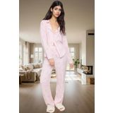 Rahat Kesim Baskılı Viskon Shally Pijama Takımı Özenle Seçilmiş Günlük Kullanım İçin