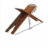 Rahle Ahşap Yakma Desenli Rahle 75 Cm