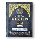 Rahle Boy Kuranı Kerim Türkçe Meali Kuşe Sıvama Siyah Renk