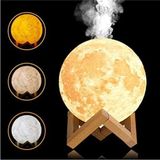Raicon 3D Dolunay Gece Lambası Hava Nemlendirici Buhar Makinesi 880 Ml Su Hazneli Sarı Renk