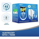 Raid Elektro Likit Sivrisinek İlacı 27,4 ml 45 Gece Etkili Güçlü Formüllü Hızlı Etki