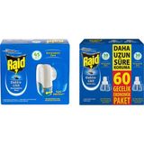 Raid Elektrolikit Sinek Kovucu 45 Gece Sistem + Sinek Kovucu Elektrolik Likit Yedek 60 Gece