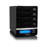 Raidon SL5640-LB2 SafeTANK 3,5 inç 4 Yuvalı NAS 1 Gb Ethernet NAS Depolama Ünitesi