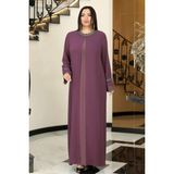 Raika Moda Sultan Büyük Beden Tesettür Abiye - Lavanta - 52
